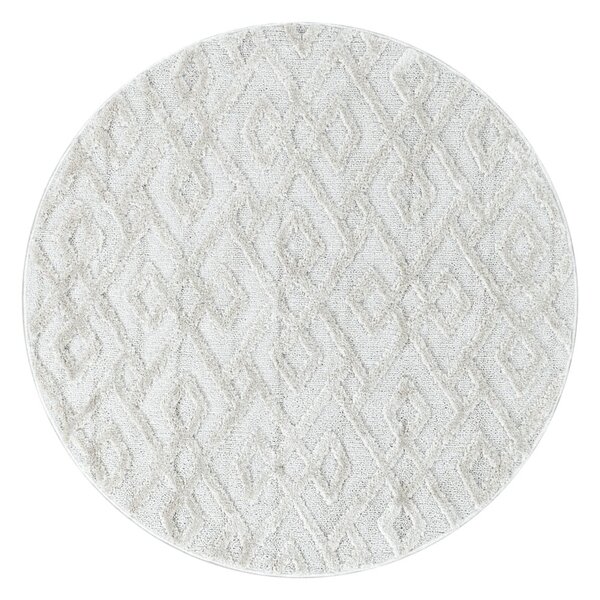 Kremno bela okrogla preproga ø 80 cm Pisa – Ayyildiz Carpets