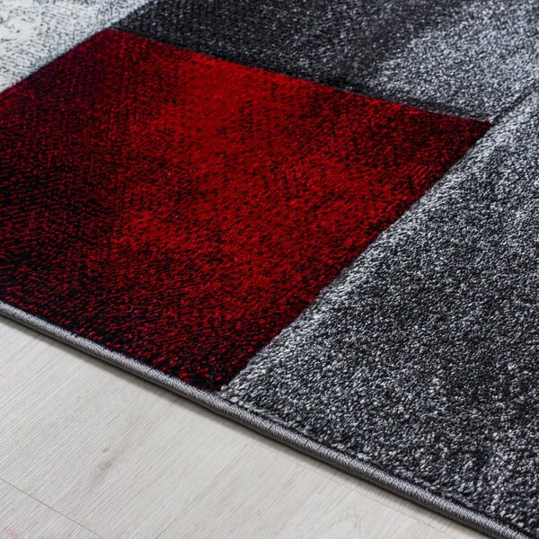 Bordo rdeč/siv tekač 80x300 cm Hawaii – Ayyildiz Carpets