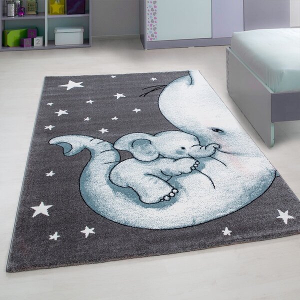 Modra/siva otroška preproga 80x150 cm Kids – Ayyildiz Carpets