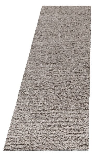 Svetlo rjav tekač 80x250 cm Fluffy – Ayyildiz Carpets