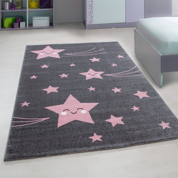 Rožnata/siva otroška preproga 120x170 cm Kids – Ayyildiz Carpets