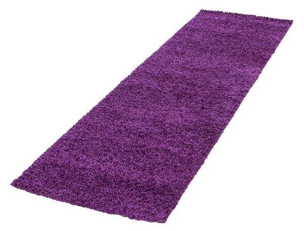 Temno vijoličen tekač 80x250 cm Life – Ayyildiz Carpets