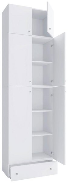 MID.YOU Omara Za Oblačila Lona Xxl, Bela