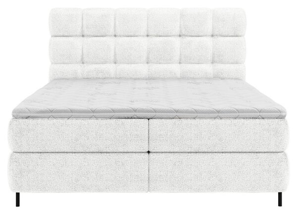 BOXSPRING POSTELJA 180 cm x 200 cm , tekstil bela