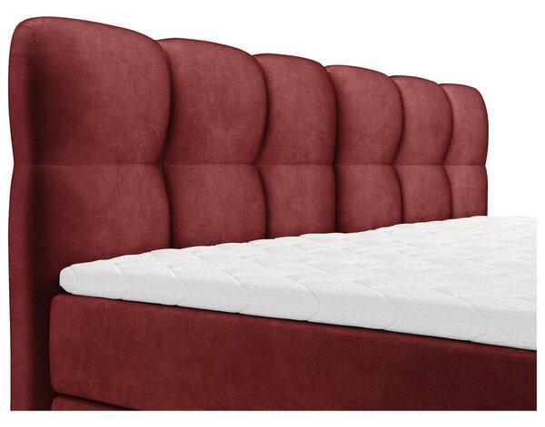 DRUŽINSKA POSTELJA 240 cm x 200 cm , tekstil bordo