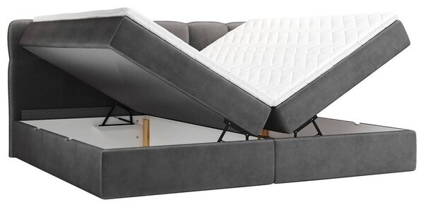 DRUŽINSKA POSTELJA 240 cm x 200 cm , tekstil antracit