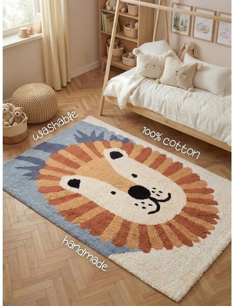 Pralna/ročno tkana bombažna otroška preproga 140x200 cm Snuggle Samba – Hanse Home