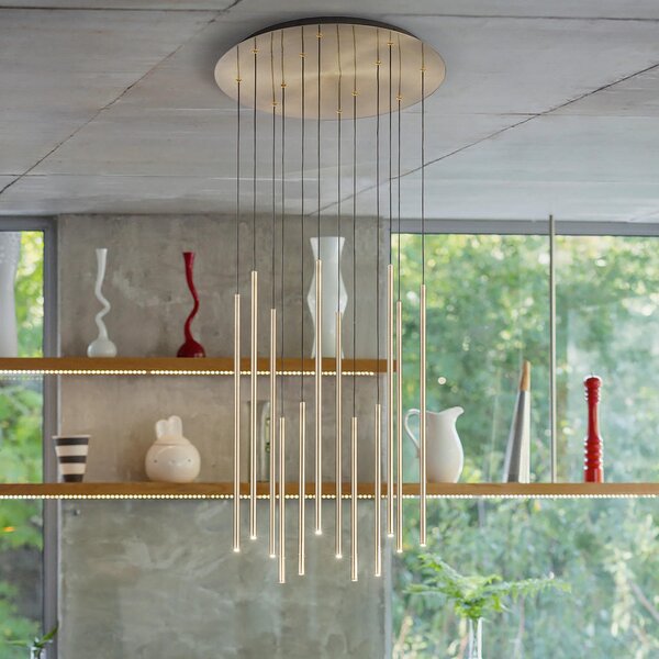 VISEČA LED-SVETILKA Filo Ottone 3150 lm 3000 K