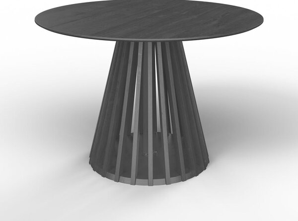 Bessagi Home Jedilna Miza Ennio, Ø 120cm, Črna