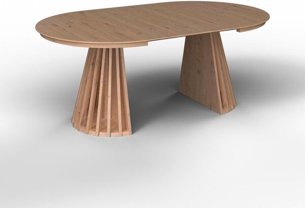 Bessagi Home Raztegljiva Miza Ennio, 120-160x120, Barva Hrasta