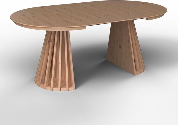 Bessagi Home Raztegljiva Miza Ennio, 120-160x120, Barva Hrasta