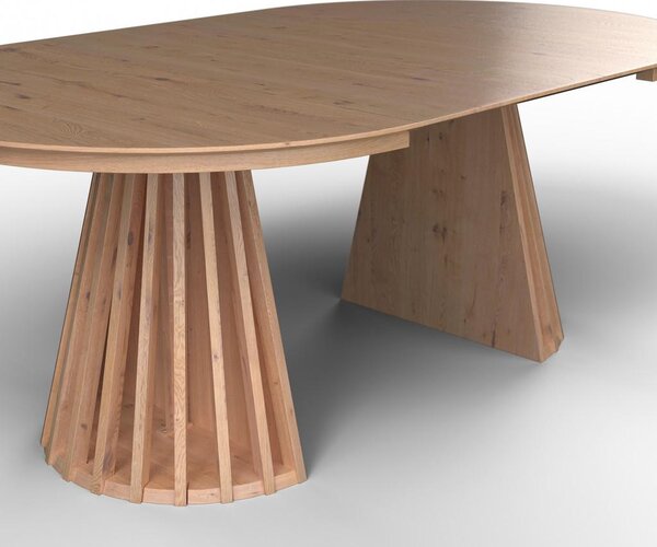 Bessagi Home Raztegljiva Miza Ennio, 120-160x120, Barva Hrasta