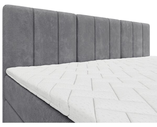 DRUŽINSKA POSTELJA 210 cm x 200 cm , tekstil siva