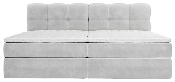 DRUŽINSKA POSTELJA 240 cm x 200 cm , tekstil srebrne barve