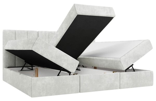 DRUŽINSKA POSTELJA 210 cm x 200 cm , tekstil krem barve