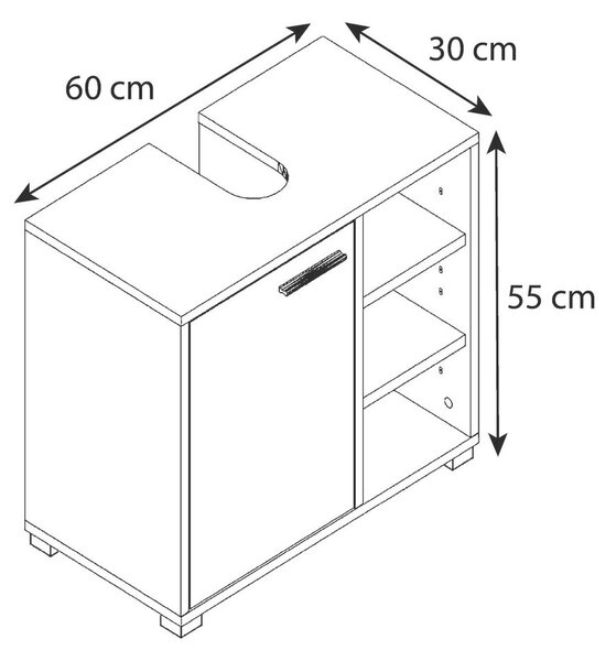 OMARICA ZA POD UMIVALNIK 60/54,8/30 cm