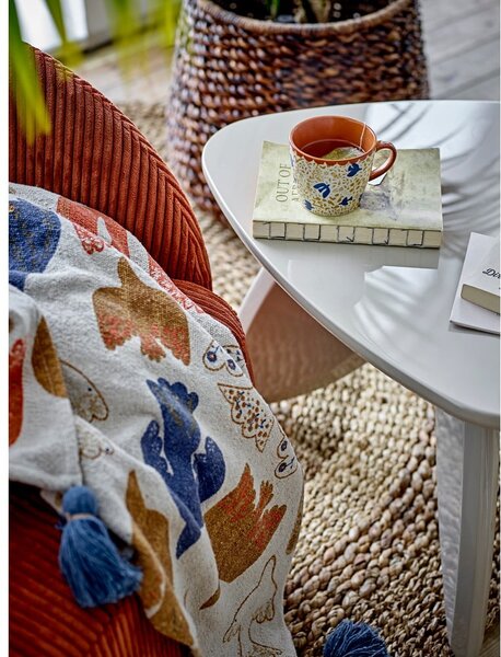 Rjava odeja iz recikliranega bombaža 130x160 cm Anniversary – Bloomingville