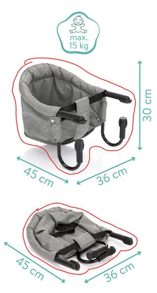 OBMIZNI STOLČEK MAXI 58,5/38/28,5 cm