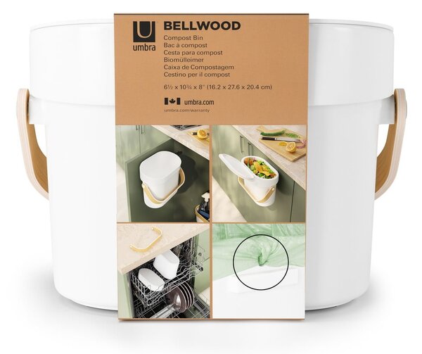 Bel koš za biološke odpadke 4 l Bellwood – Umbra