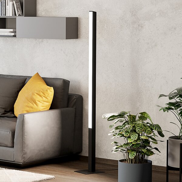 EGLO connect Simolaris-Z LED talna svetilka, zatemnjen, Črna, Dnevna soba / jedilnica, Kovina, Sodobni