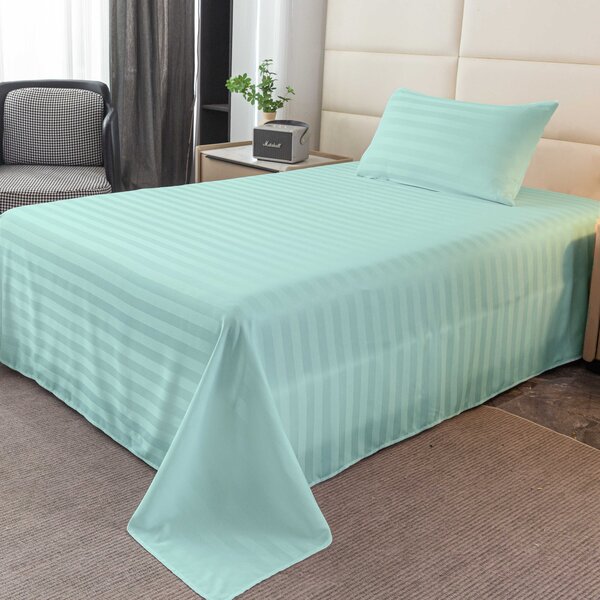 Hotelska rjuha iz mikrovlaken 140x240 cm in prevleka za vzglavnik 50x70 cm JASMINE, mentolová Tip zapiranja: Hotelski žep