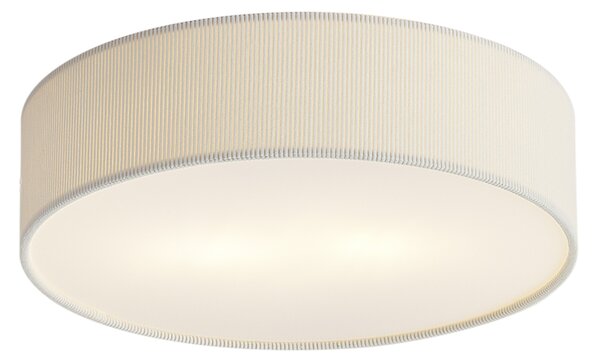 Moderna stropna svetilka bela z žametnim senčilom 38 cm 2-luči - Luz