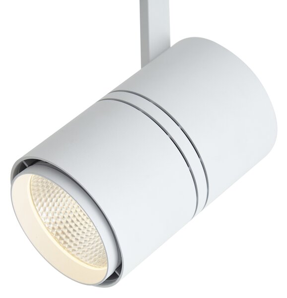 Sodobni reflektor za tirnice bele barve za 3-fazne tirnice vklj. LED - 3-Phase Ruler