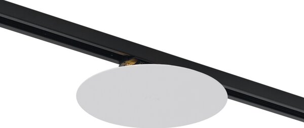 Moderna bela stropna svetilka za sistem tirnic 1-fazna 2-luči - Iconic Pulley