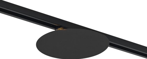 Moderna črna stropna svetilka za 1-fazni sistem tirnic z 2 lučmi - Iconic Pulley