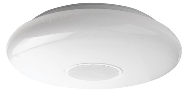 MEGAMAN LED-stropna svetilka Matter Muse, bela, RGBW, IP54, pametna, zatemnjen, Bela, Dnevna soba / jedilnica, Plastika, Sodobni
