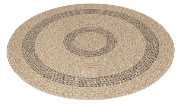 Črno-bež okrogla zunanja preproga ø 80 cm Comilla – Ayyildiz Carpets