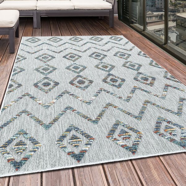 Svetlo siv zunanji tekač 80x250 cm Bahama – Ayyildiz Carpets