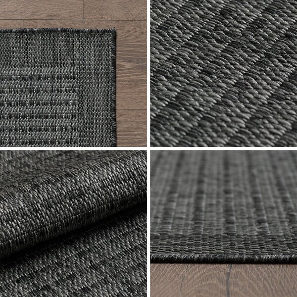 Temno siva okrogla zunanja preproga ø 120 cm Giza – Ayyildiz Carpets
