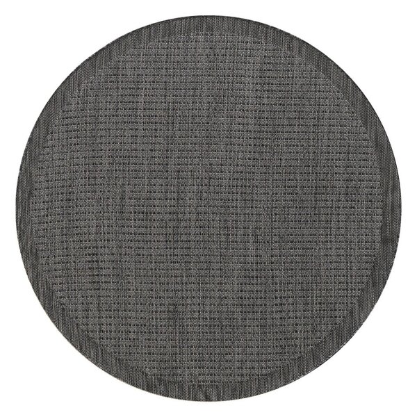 Temno siva okrogla zunanja preproga ø 120 cm Giza – Ayyildiz Carpets