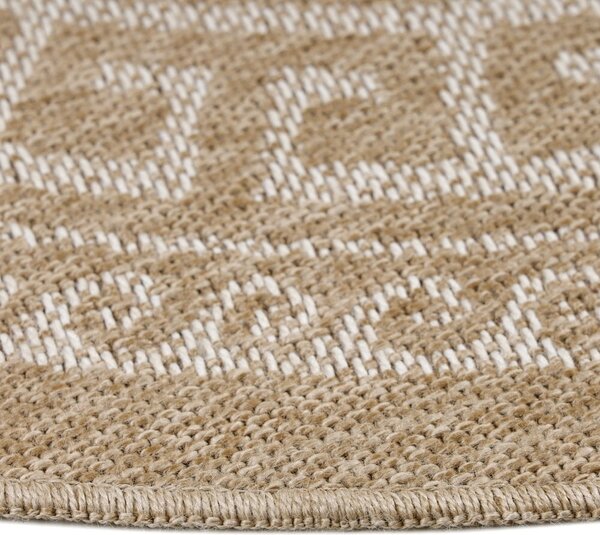 Bež okrogla zunanja preproga ø 80 cm Comilla – Ayyildiz Carpets