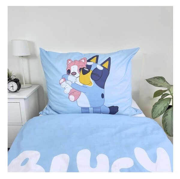 Enojna bombažna otroška posteljnina 140x200 cm Bluey – Jerry Fabrics