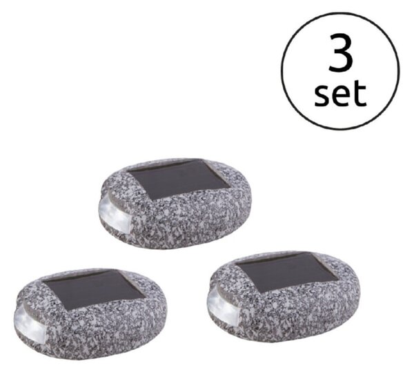 Set solarnih svetilk Globo (8,5 x 6,5 x 2,5 cm, IP44, 3 kos)