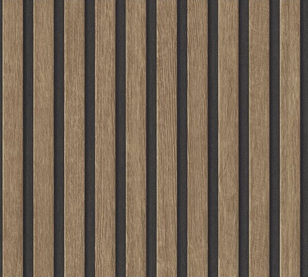 Strukturna tapeta AS Creation Wooden Slats (rjava, dolžina x širina: 10,05 x 0,53 m)