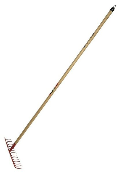 Gardol Vrtne grablje (Delovna širina: 40 cm, Število zob: 16, Dolgi ročaj)