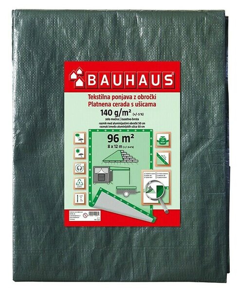 Platnena ponjava 8 x 12 m, 96 m2 (Zelena)