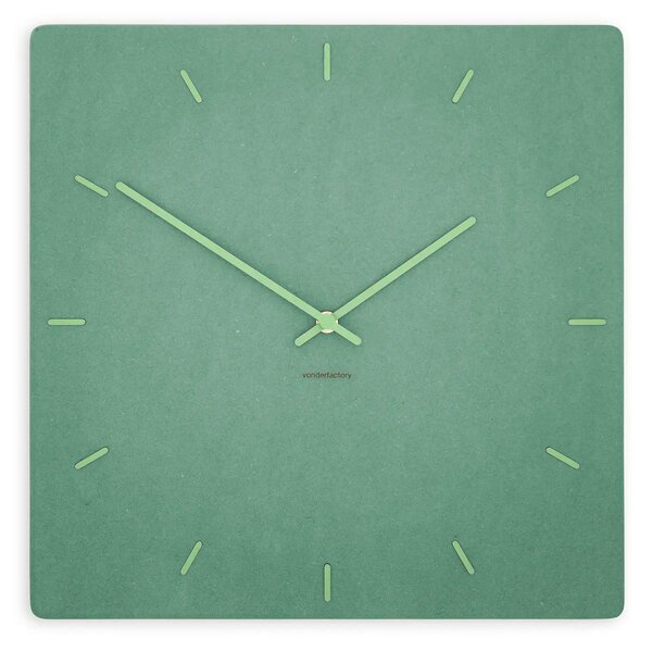 Stenska ura Luxhora Pura Square Mint Green 11 barv kazalcev