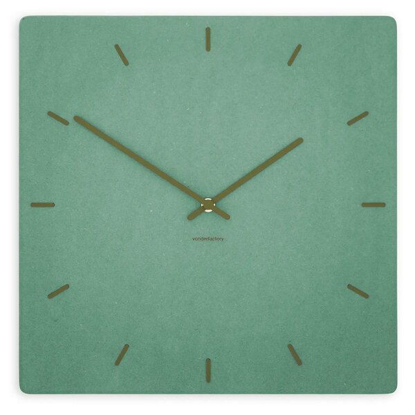 Stenska ura Luxhora Pura Square Mint Green 11 barv kazalcev