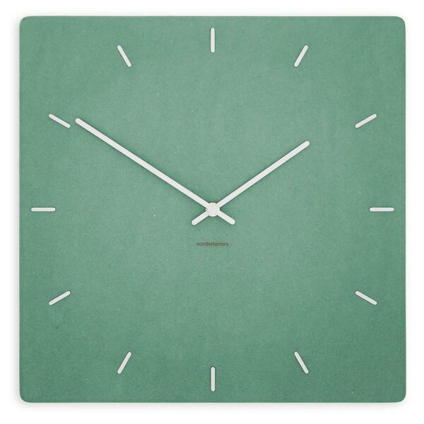 Stenska ura Luxhora Pura Square Mint Green 11 barv kazalcev
