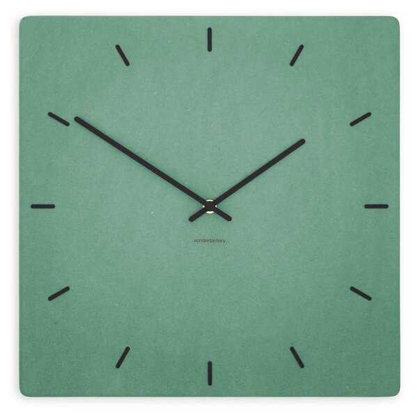 Stenska ura Luxhora Pura Square Mint Green 11 barv kazalcev
