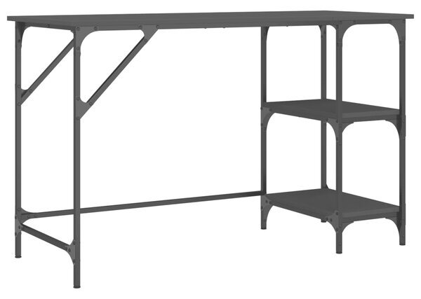 VidaXL Pisalna miza črna 120x50x75 cm kovina in inženirski les