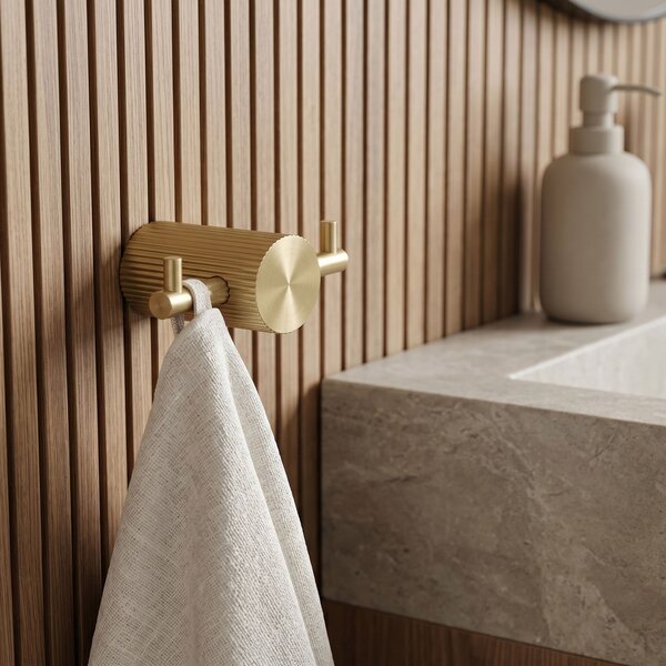 Kopalniški obešalnik 64104A SOLO Brush Gold