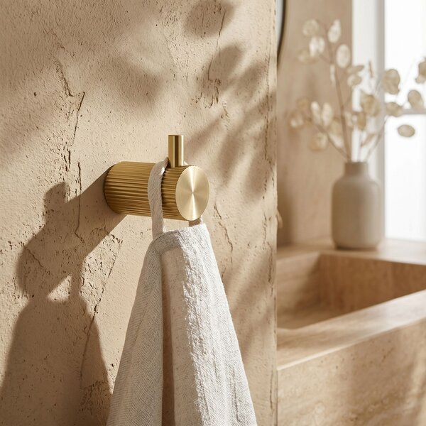 Kopalniški obešalnik 64104 SOLO Brush Gold