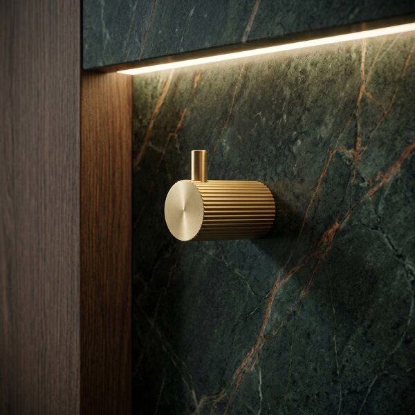 Kopalniški obešalnik 64104 SOLO Brush Gold