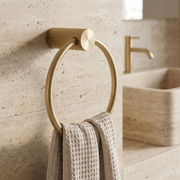 Kopalniški obešalnik Ring 64106 SOLO Brush Gold