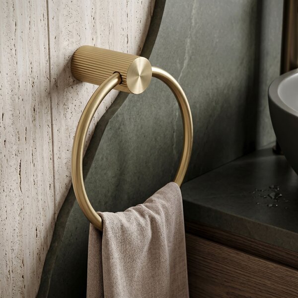Kopalniški obešalnik Ring 64106 SOLO Brush Gold